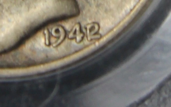 1942/1 VF30 Mercury Dime, PCGS 21775953 - Image 3 of 4