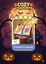 4 Star Sticker / card - Set 10 - Pressed Leaves