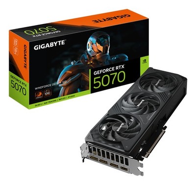 GIGABYTE GeForce RTX 5070 WINDFORCE OC SFF 12G Grafikkarte - 12GB GDDR7,