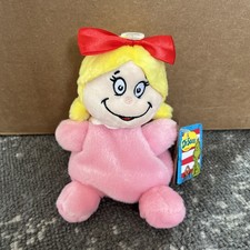 New CINDY LOU WHO Aurora Palm Pals Grinch Christmas Plush Lot Mini Bean Bag Toys