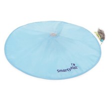 Electronic Motion Activated Cat Toy with Flashing Light and Folding Faux Fur