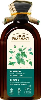 GREEN PHARMACY Brennnessel- und Klettenöl-Shampoo für normales Haar 350 ml