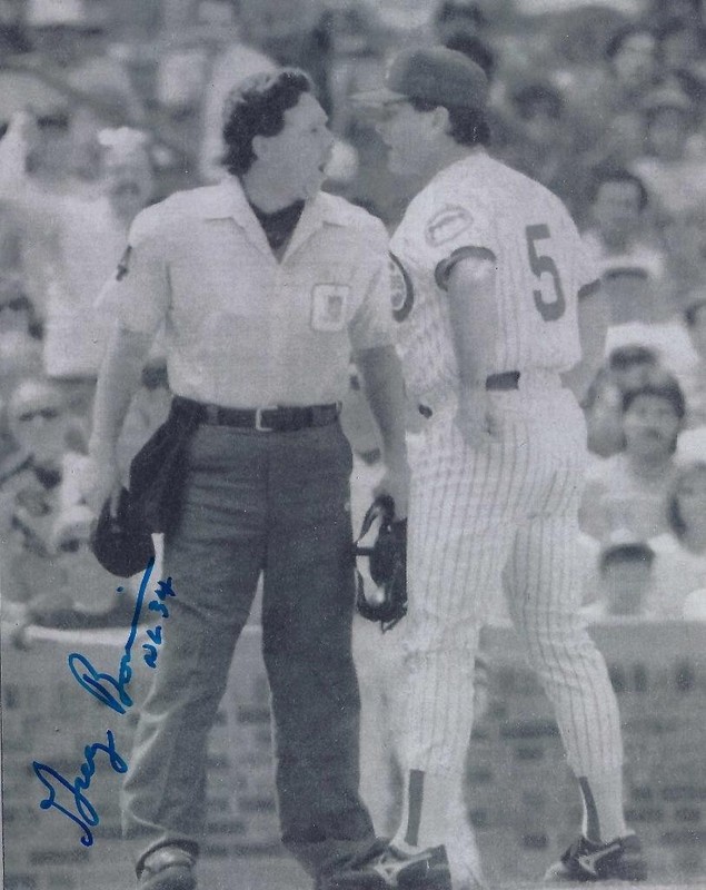 8 x 10" Autographed Photograph - Greg Bonin - MLB Umpire