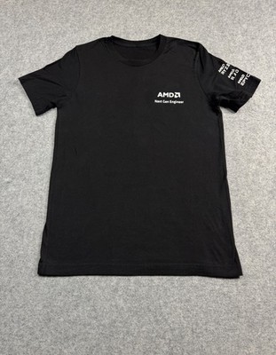 AMD Have a Purpose Make an Impact Black Baggy Small Shirt Engineer Next Gen