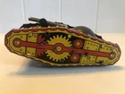 Vintage 1930's Marx Toys Tin-Litho Army Tank Wind-Up
