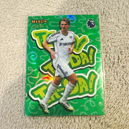 Topps Premier League Merlin 2026 Sander Berge Fulham Ta-Da! TD-25 39/99