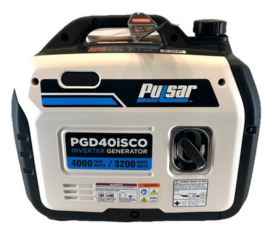 #ad Pulsar 4000W Portable Inverter Generator Gas Powered W CO Alert Model PGD40iSCO $499.99