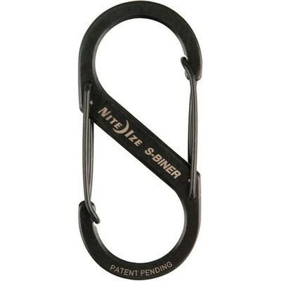 Nite Ize S-Biner Stainless Steel Dual Carabiner #2 93255468 - Black (6-Pack)