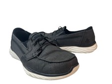Skechers Slip-On Shoes Women  s Goga Mat Stretch Black Loafer Shoes Size 8