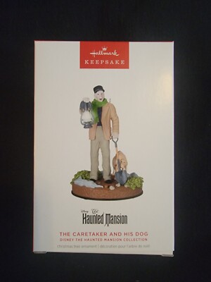 Hallmark Keepsake - Caretaker And His Dog -Disney 2024 Haunted Mansion New Hot
