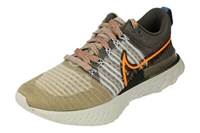Nike React Infinity Run FK 2 MFS Brown Orange Sz 8 DC4577 001 Running Shoes