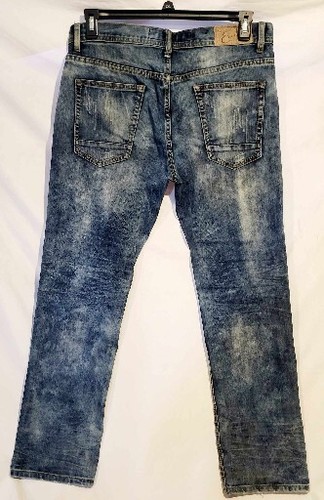 Earl Jeans Mens 34x32 Denim Button Fly Distressed - Picture 5 of 9
