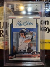 Max Clark Detroit Tigers 2023 USA Stars & Stripes 18U National Team Auto 9 Mint