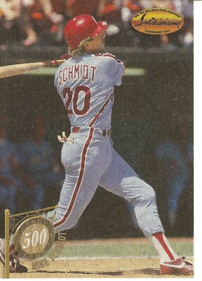 1994 TWC MIKE SCHMIDT 500 HR CLUB BASEBALL CARD  5C7