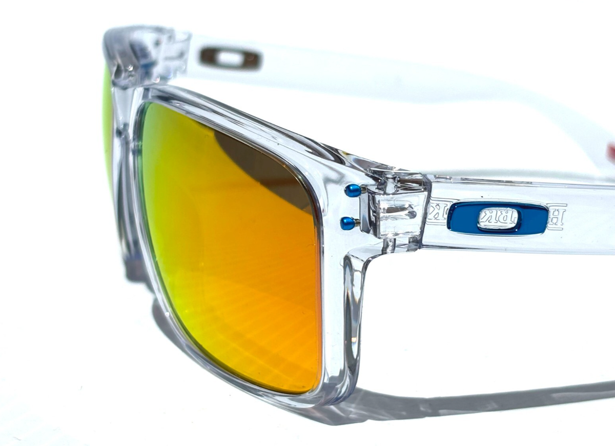NEW Oakley HOLBROOK XL Clear POLARIZED Galaxy Ruby Mirror Lens