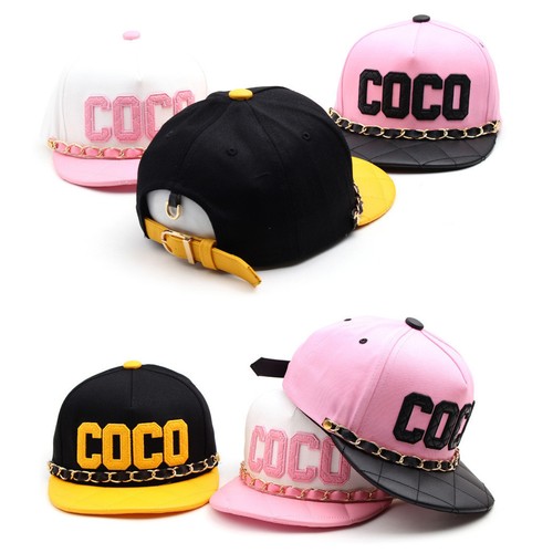 3~7 Years Children Kids Boys Baby Girls COCO Chain Hip-hop Hats Baseball Cap - Picture 2 of 10