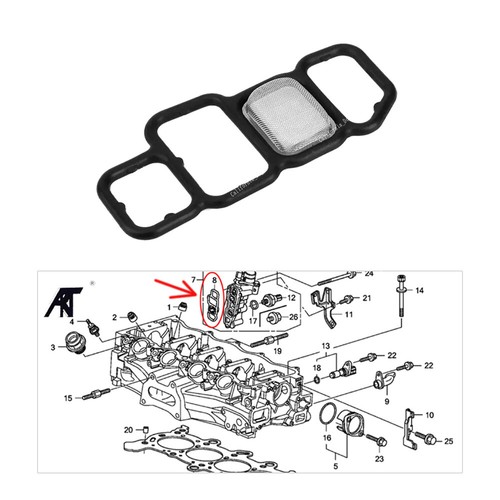 Solenoid Valve Gasket Filter #15826RNAA01 Fit for Honda Accord Civic 2006-2014 - Picture 4 of 8