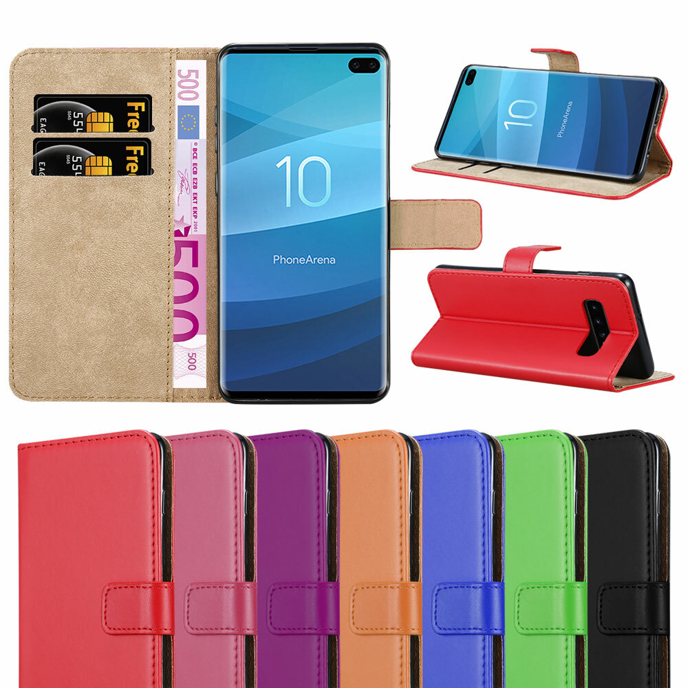 For Samsung Galaxy S10e S10+ S10 Phone Case Leather Wallet Flip