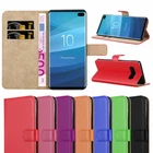 For Samsung Galaxy S10e S10+ S10 Phone Case Leather Wallet Flip Stand Cover