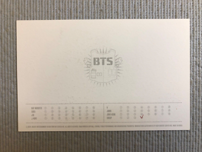 BTS 防弾少年団  2014THE RED BULLET 限定特典フォトカード BTS 2014 LIVE TRILOGY THE RED BULLET Official Photo Card