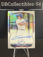 2023 Bowman Chrome Chris Newell 1st Refractor Auto 095/499 Los Angeles Dodgers