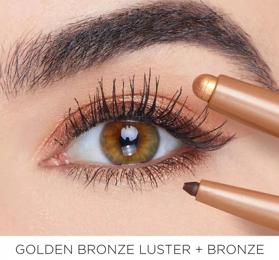 Tarte Tartelette Delineador de Sombra Doble Acabado Tostado/Dorado Bronce Cobre/Oro Rosa Foto 4 de 4