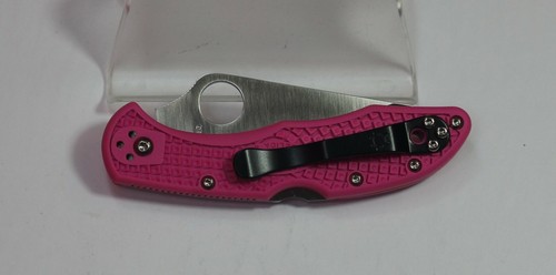 Rare NITB Numbered C11PPN SPYDERCO Pink Sprint Run Delica 4 Model Folder Knife - Picture 3 of 9