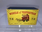 Matchbox Lesney Yesteryear 12 a Horse Drawn London Bus Original Box ONLY NO CAR