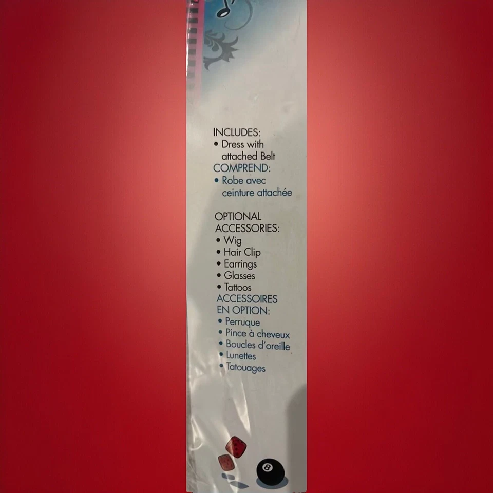 Disfraz Rosa Escarlata-Roca Retro Adulto Foto 2 de 4