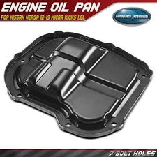 Lower Engine Oil Pan w/o Gasket for Nissan Versa 2012-2019 Micra Kicks L4 1.6L