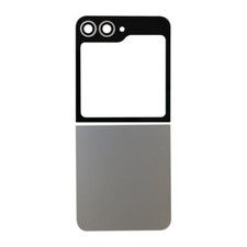 Back Glass Set 2 Parts Camera Lenses for Samsung Galaxy Z Flip6 Silver Shadow