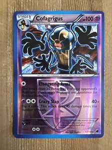 Pokémon TCG Cofagrigus Plasma Freeze 57/116 Reverse Holo Rare DMG