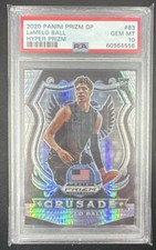 2020 Panini Prizm Draft Picks Basketball LaMelo Ball Hyper Crusade PSA 10 #83