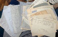 BIG LOT x45 SHILLABER LETTERS 1800s DIXON / CHICAGO IL ! ANTIQUE COLLECTION !