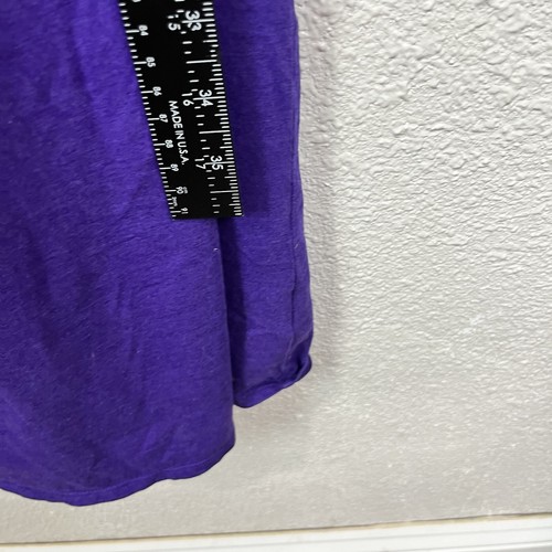 Maxi Vestido Púrpura Antiguo Azul Marino Maternidad Pequeño Sin Mangas 40 % Modal 60 % Algodón - Imagen 9 de 11