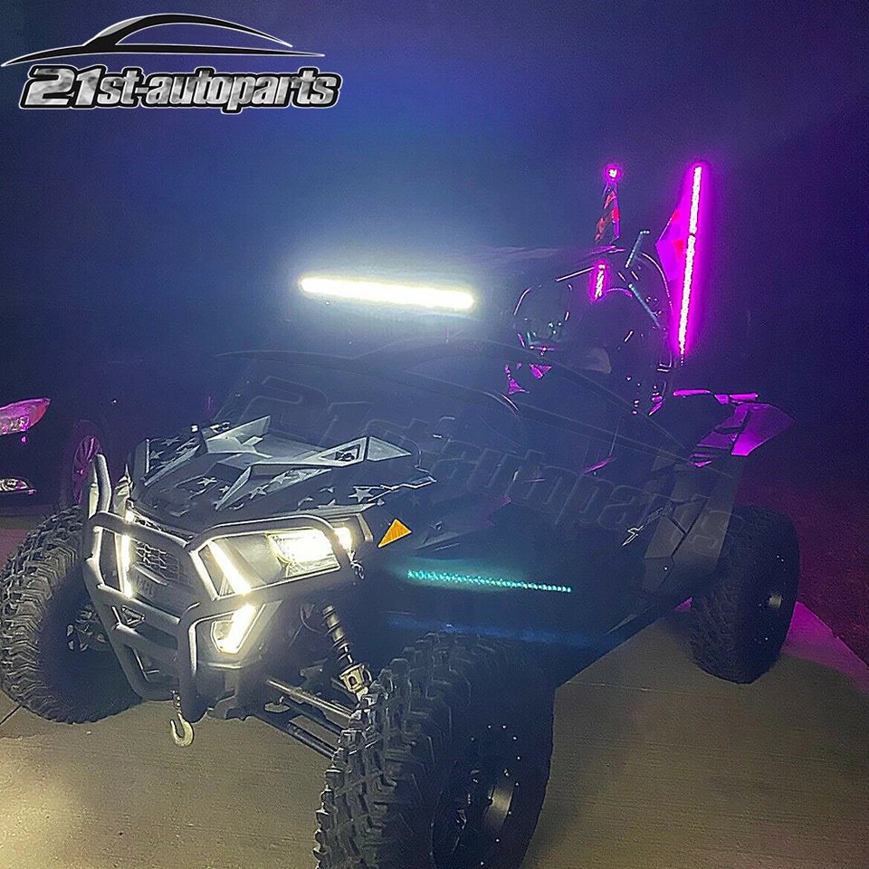 Kit de cables de soporte de barra de luz LED de techo de 31" para Polaris RZR XP 1000 900 800 Foto 2 de 4