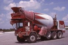 IMI Paving Materials Oshkosh Cement Mixer Truck - 35mm Kodachrome Slide