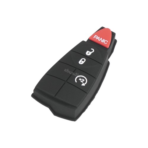 2x Replacement Rubber Pad Key fob 4 Button for RAM Chrysler Dodge Jeep Remote - Picture 6 of 8