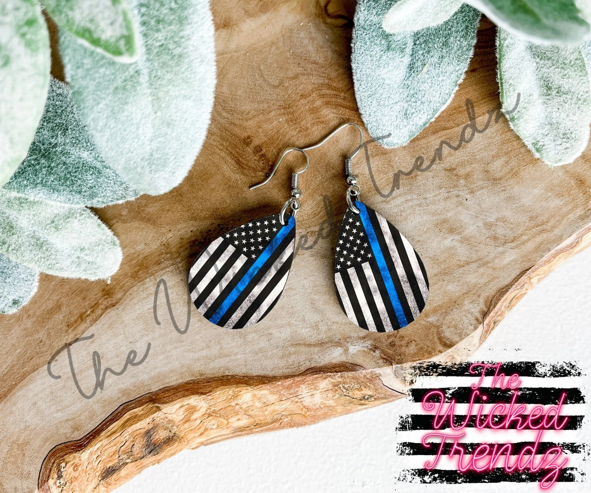 Back the blue on sale earrings