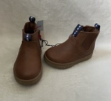 Cat Jack Chelsea Boots Toddler Boys Sz 5 Lucas Brown Elastic Stretch