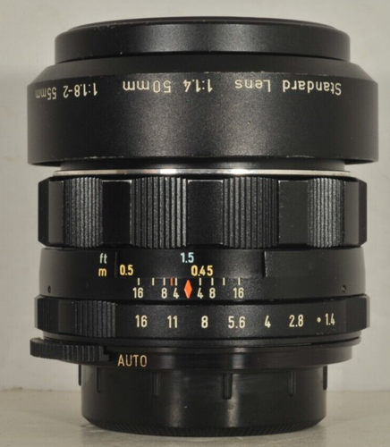 Asahi Pentax 7 Element 50mm f1.4 Super-Takumar Lens for M42 Mount