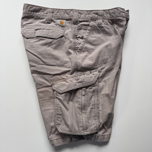 CARHARTT Force Ripstop 10.5" Cargo Shorts Mens 34 (Actual 32) Relaxed Fit Khaki - Picture 4 of 14