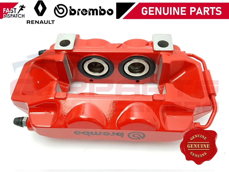FOR RENAULT CLIO SPORT 197 200 MEGANE SPORT RS 225 230 FRONT BRAKE CALIPERS RED - Image 4 of 4