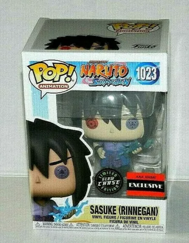 FUNKO POP NARUTO SHIPPUDEN SASUKE RINNEGAN #1023 CHASE GITD EXCLUSIVO