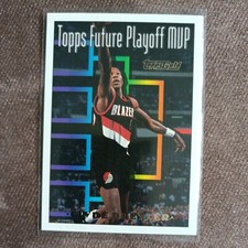 1994 Topps Gold Clyde Drexler #206 Future Playoff MVP Portland Trail Blazers HOF