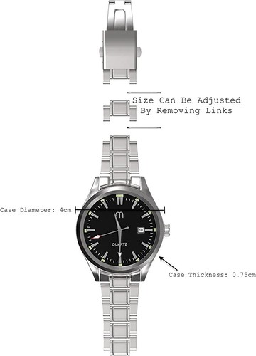 MAVANII Watches for Men, Executive Stainless Steel Mens Watches, Fashion Busines - Picture 3 of 7