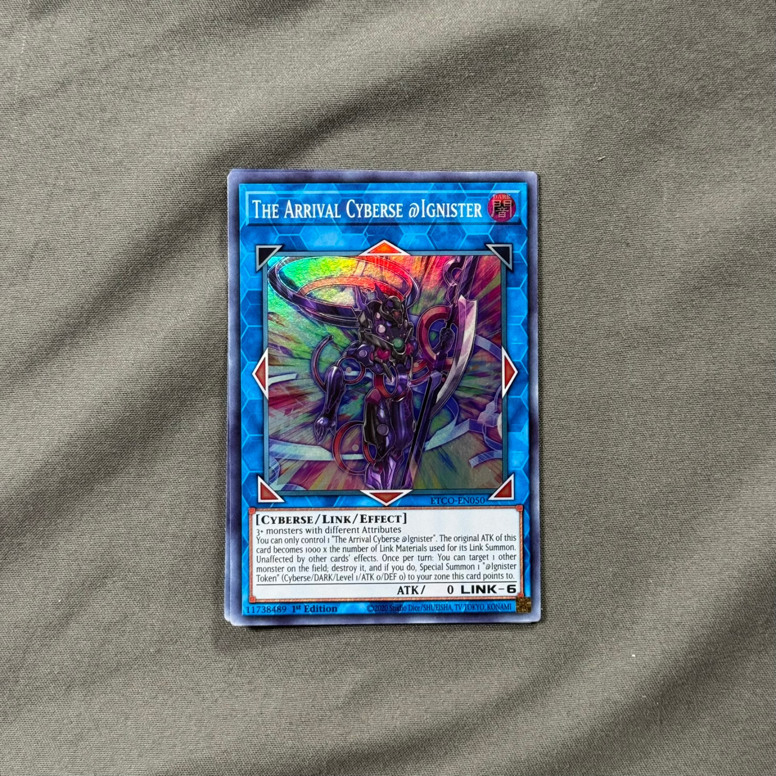 Cyberse @Ignister ETCO-EN050 1st Ed Super Rare Eternity Code Card  