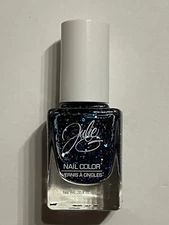 NEW JULIE G NAIL POLISH MASQUERADE SPARKLING BLUE SILVER GLITTER 10 ML