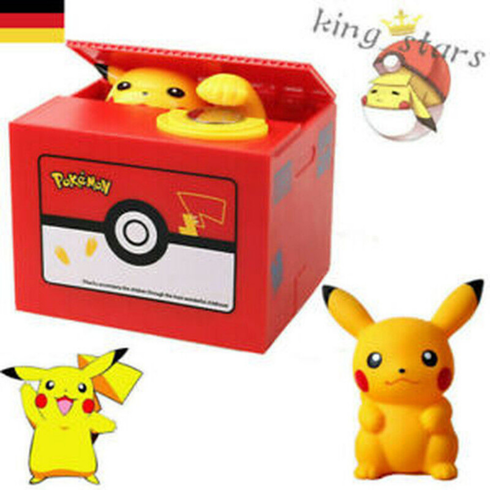 Hucha para niños juguete Pokemo hucha Pikachu hucha robar monedas