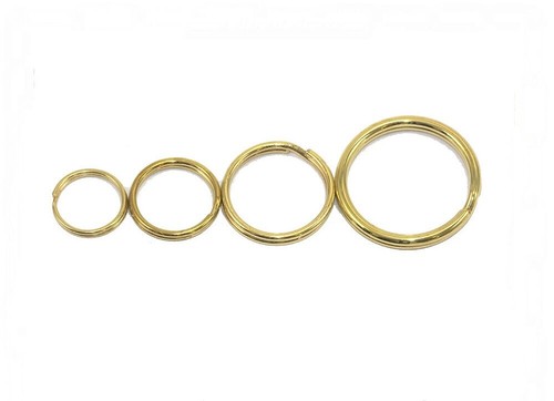Split Rings 13mm 16mm 20mm 25mm BRASS Keyring Hook Loop Leather Craft !!! - Picture 4 of 4
